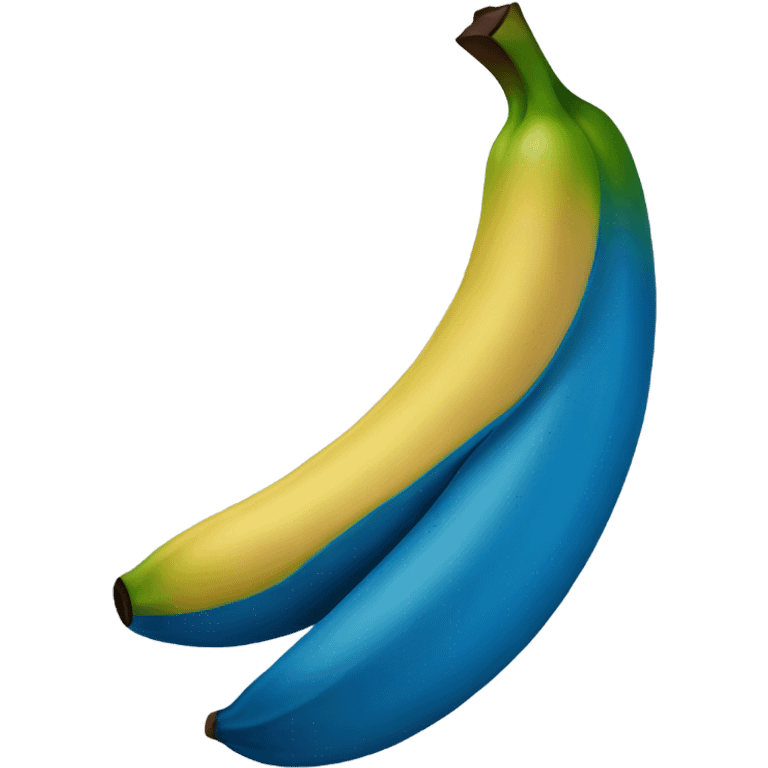 Create a blue banana emoji emoji