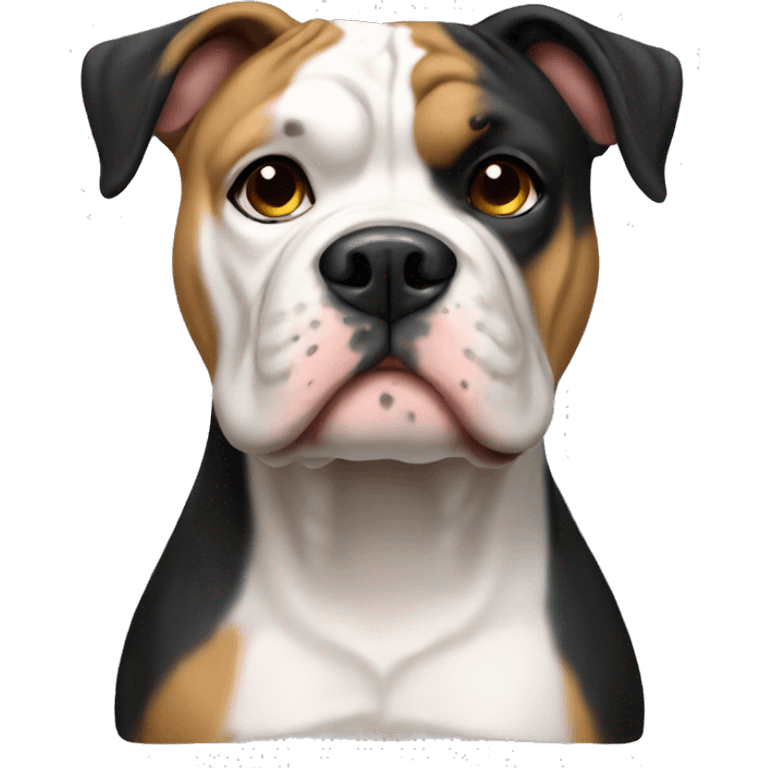 american bulldog black and tan only emoji