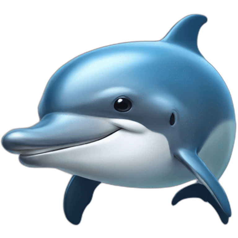 Hairy dolphin emoji