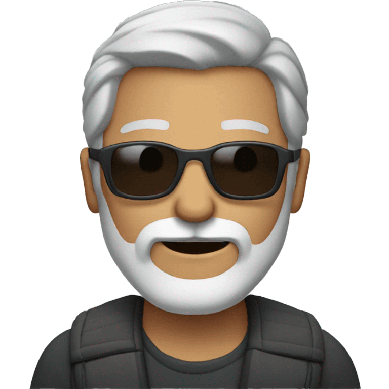 gray-haired man with beard and sunglasses emoji