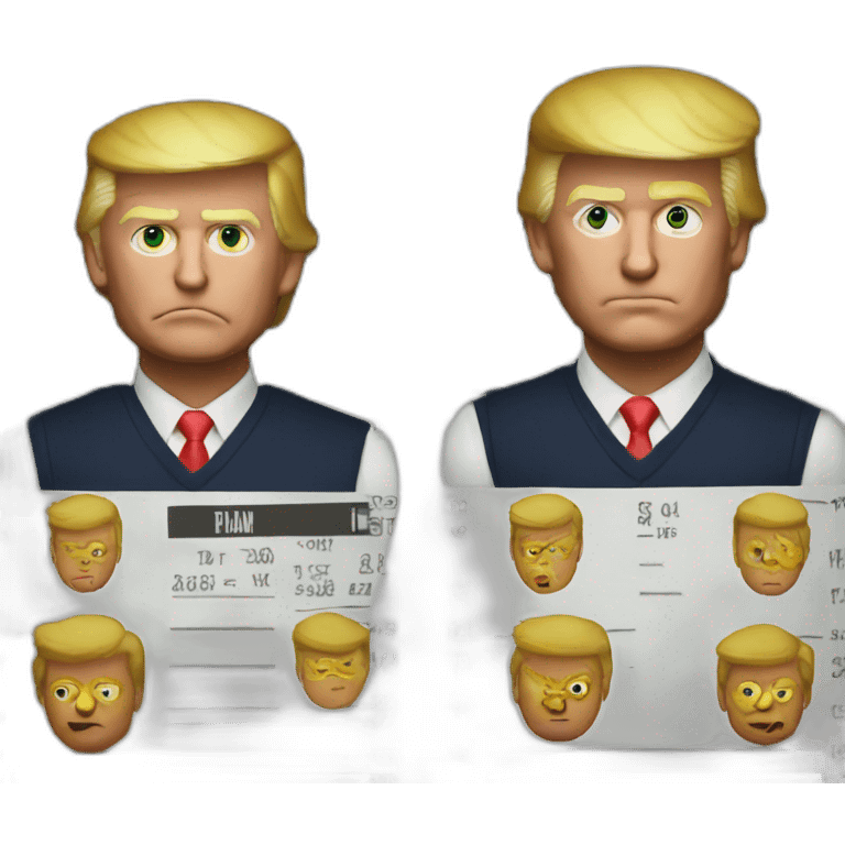 donald trump mugshot emoji