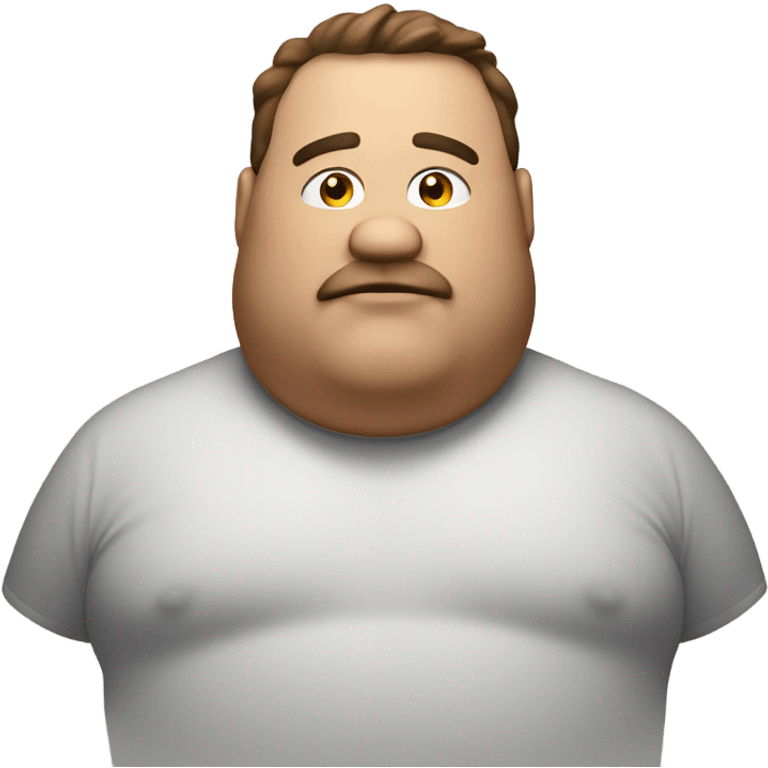 Fat guy emoji