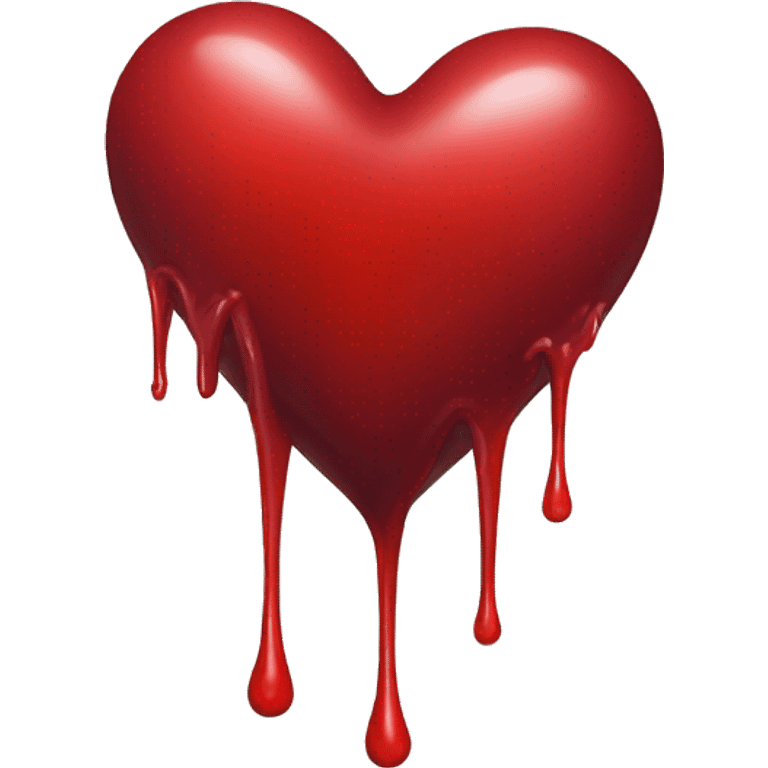 bleeding red heart emoji