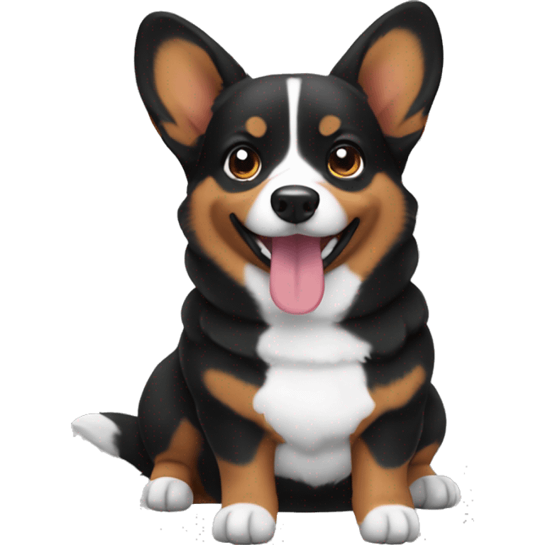 Black Corgi emoji