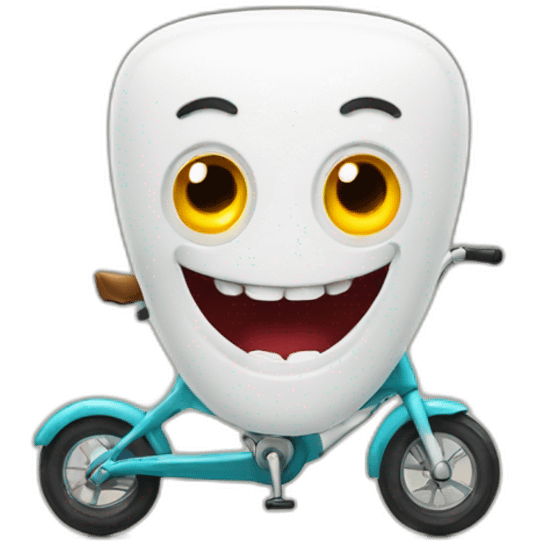 Teeth trottinette emoji