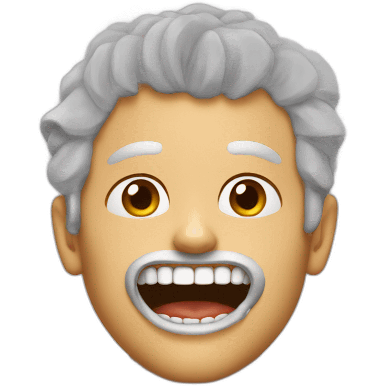 A man that got teeth removed just now emoji