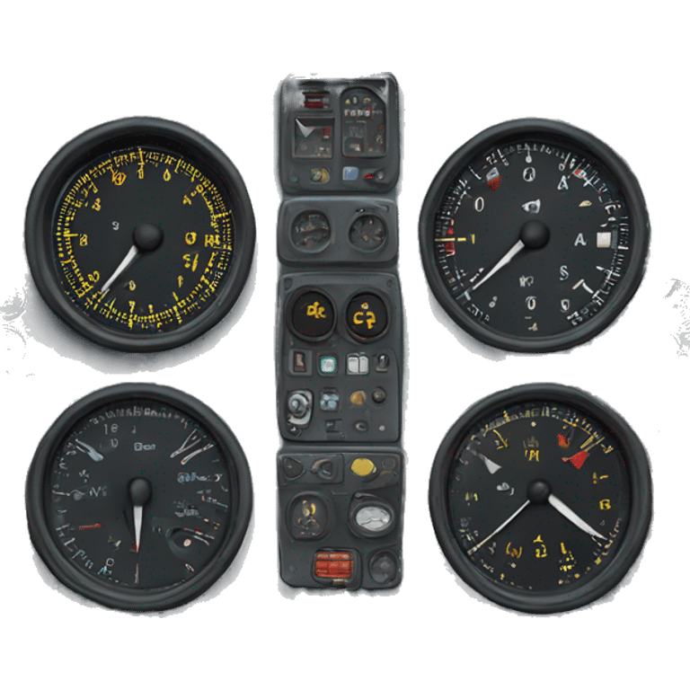 Cessna cockpit instruments  emoji