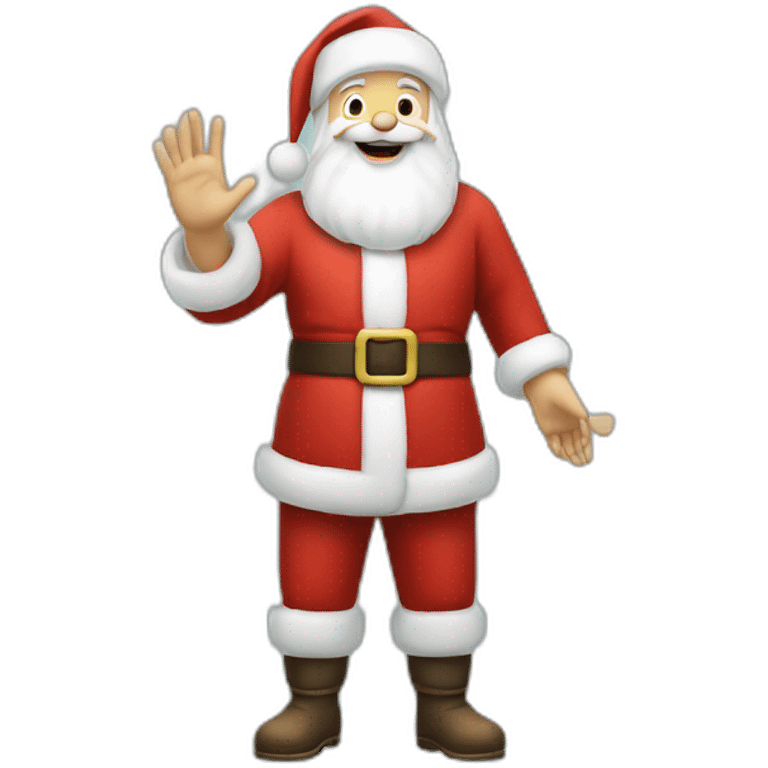 Full height Actively gesturing with hands pale skin Santa Claus emoji