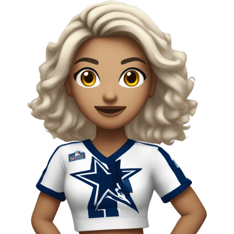 Latino Dallas cowboys cheerleader  emoji