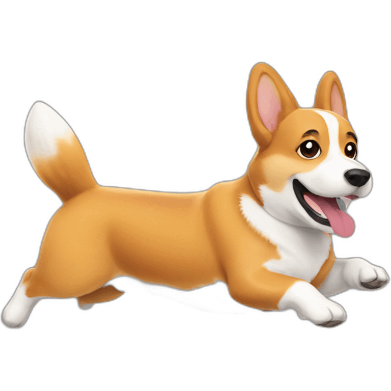 running corgi emoji