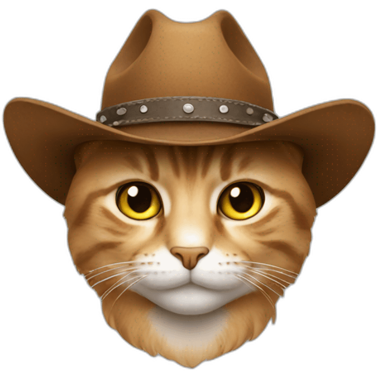 cat in cowboy hat emoji