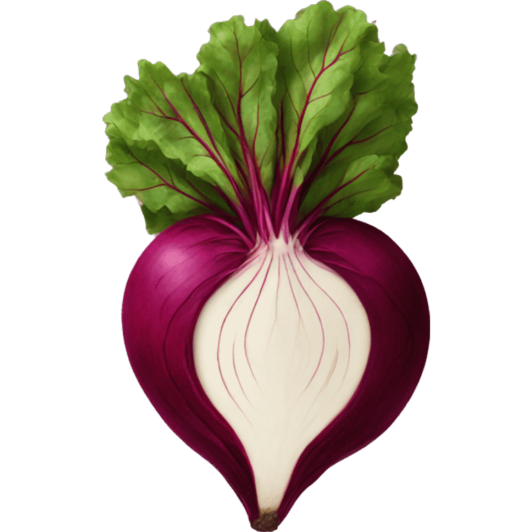 Beetroot, cut through emoji