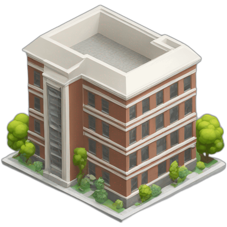 building model isometric emoji