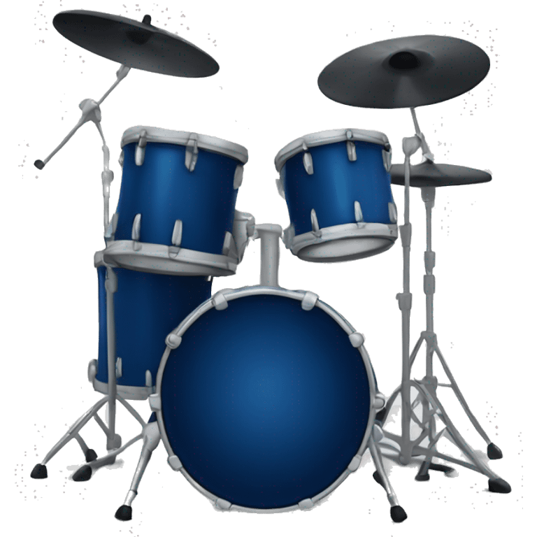 dark blue drum kit emoji