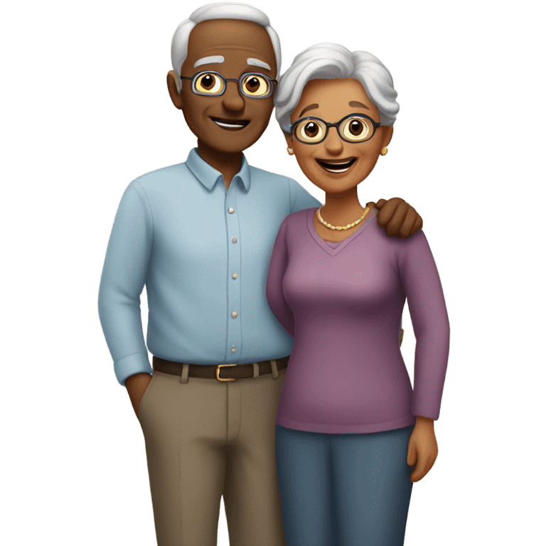 Older couples in love  emoji