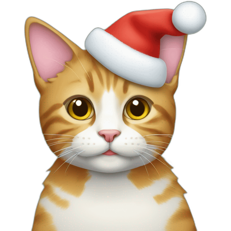 Christmas cat emoji