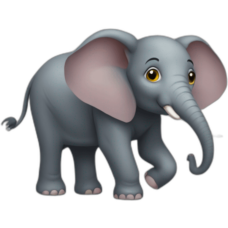 Singe avec elephant emoji