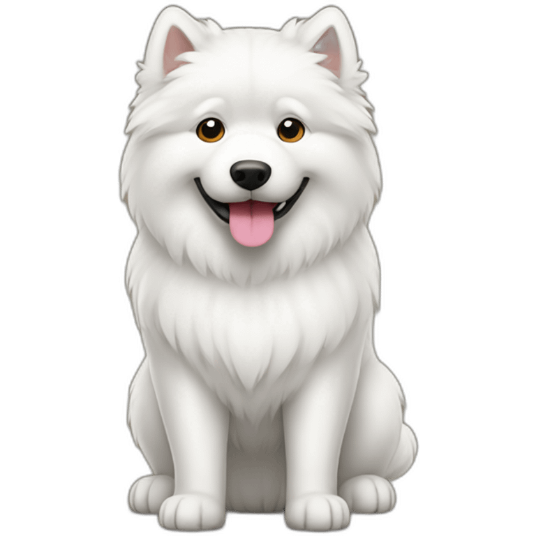 samoyed standing emoji