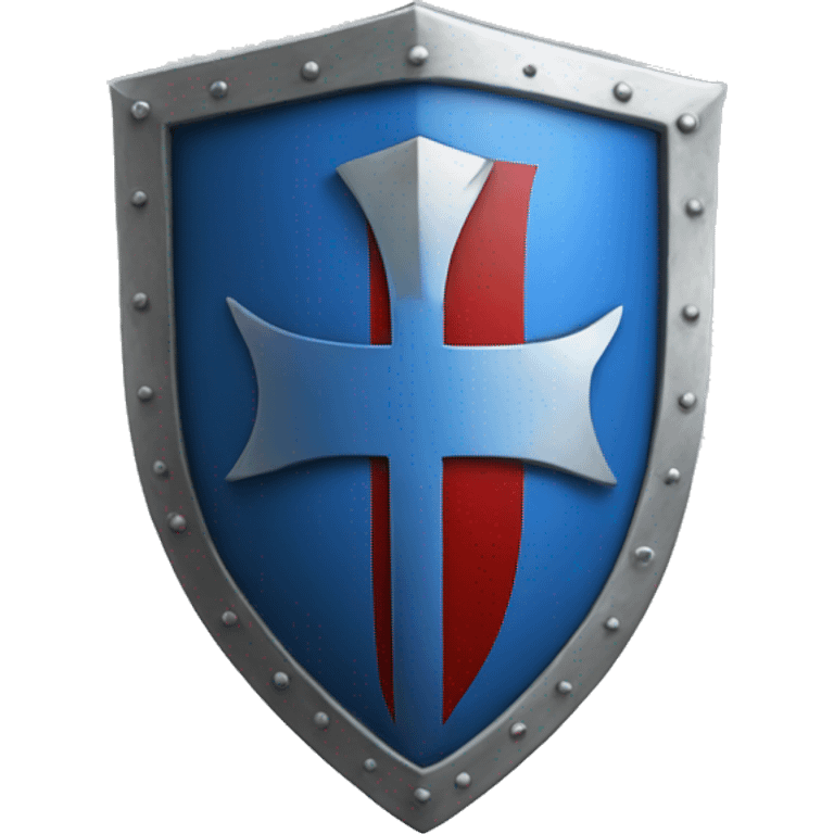 Crusader shield blue emoji