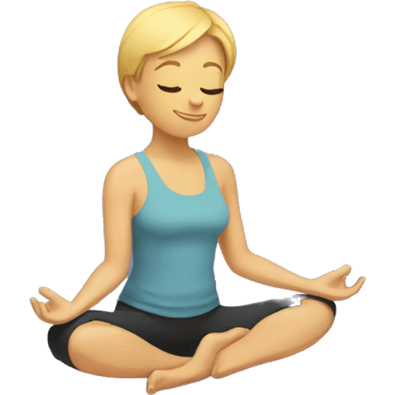 Yoga matt emoji