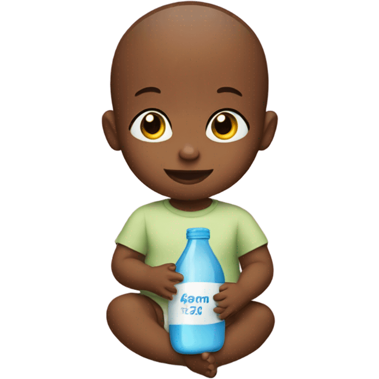 Baby holding a bottle  emoji