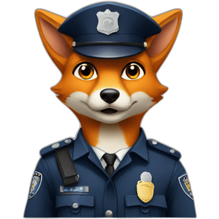 police fox emoji