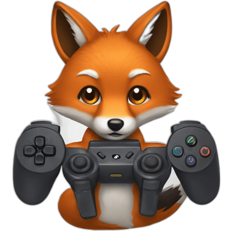 a fox that play a playstation emoji