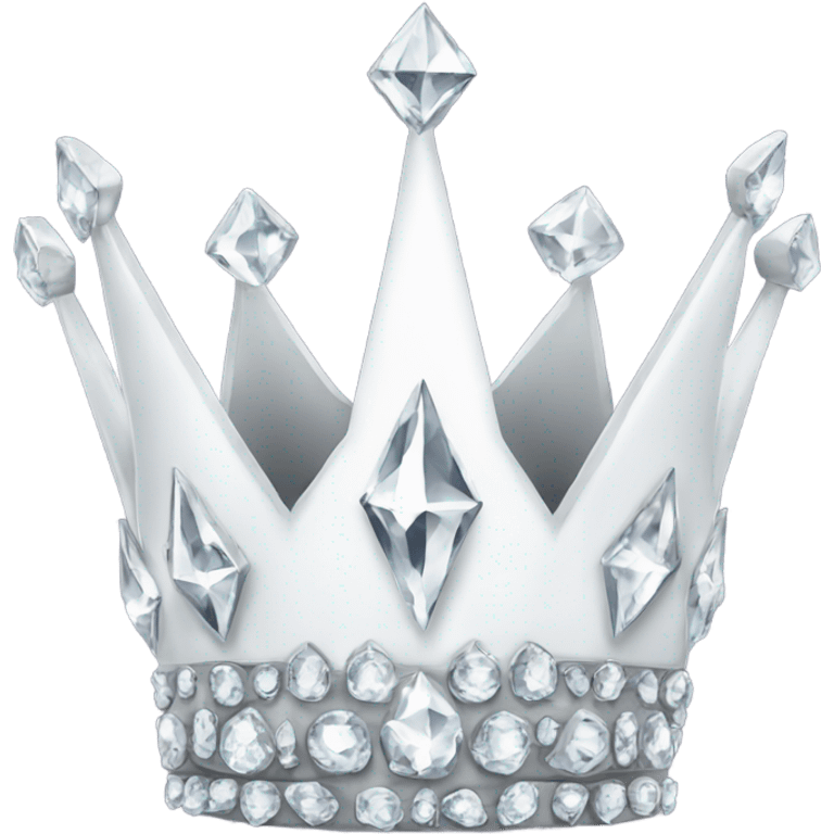 White diamond crown  emoji