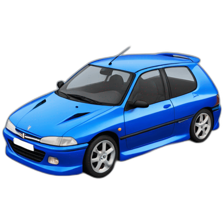 Peugeot 306 bleu tuning emoji