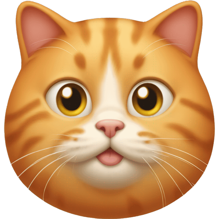 Fat orange cat emoji