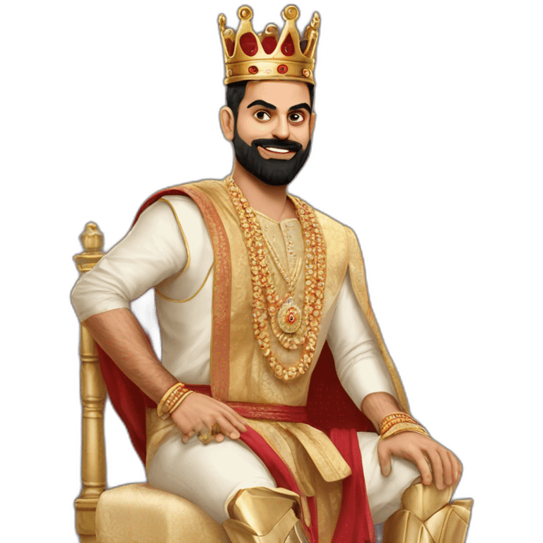 King kohli emoji