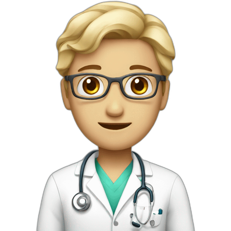 A cute doctor emoji