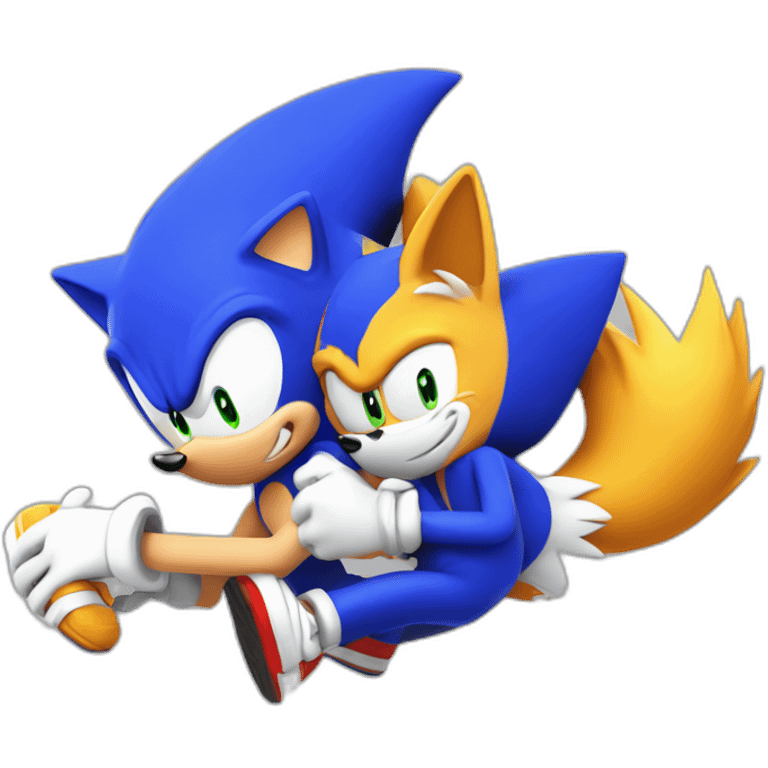 Sonic et tails qui dorment emoji