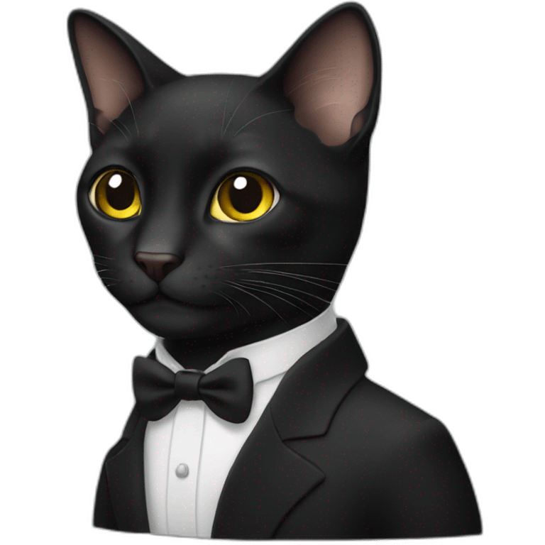 Gato negro emoji