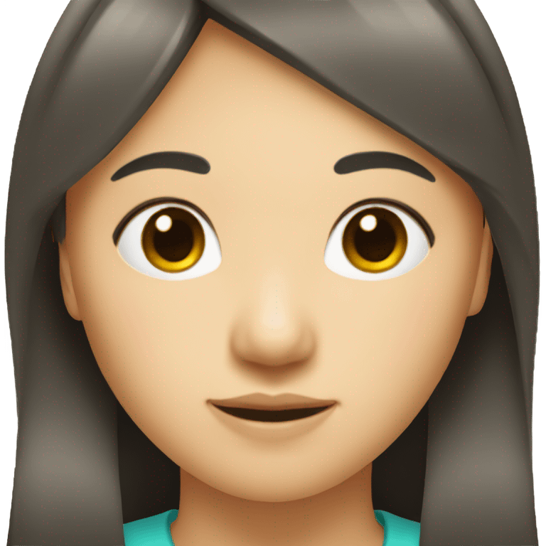 An Asian woman with twin ponytails and bangs. emoji