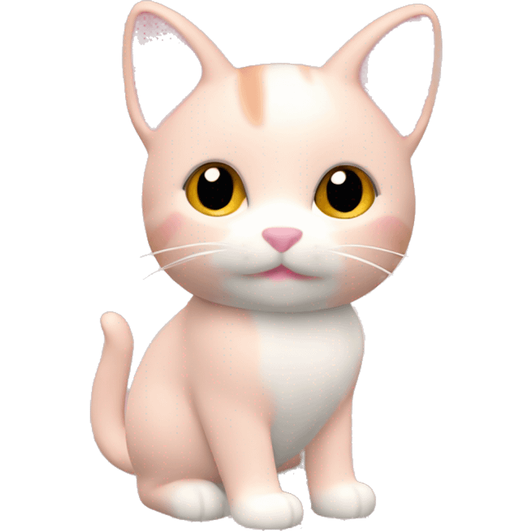 sylvanian families light pink cat emoji