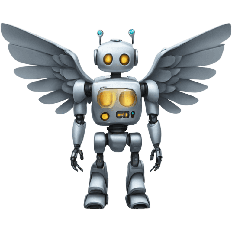 robot with wings emoji