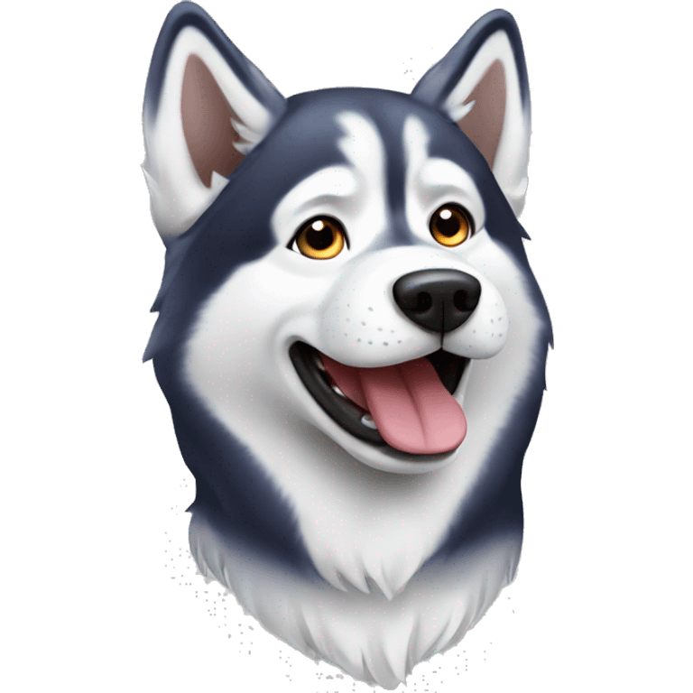 husky dog emoji