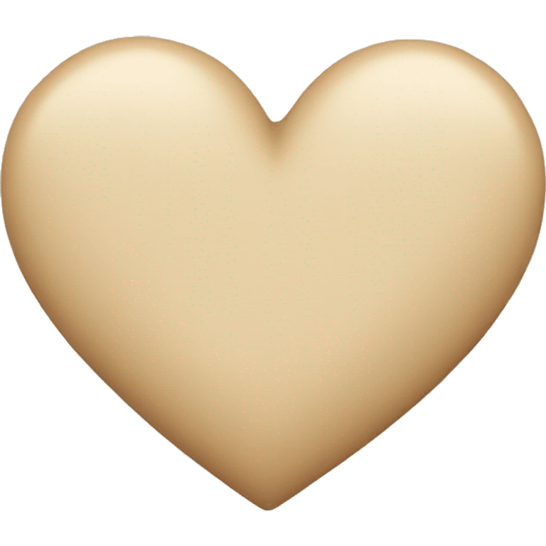 Beige heart  emoji