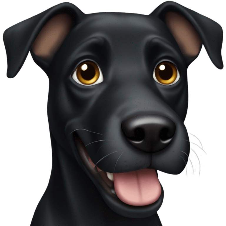 black dog emoji