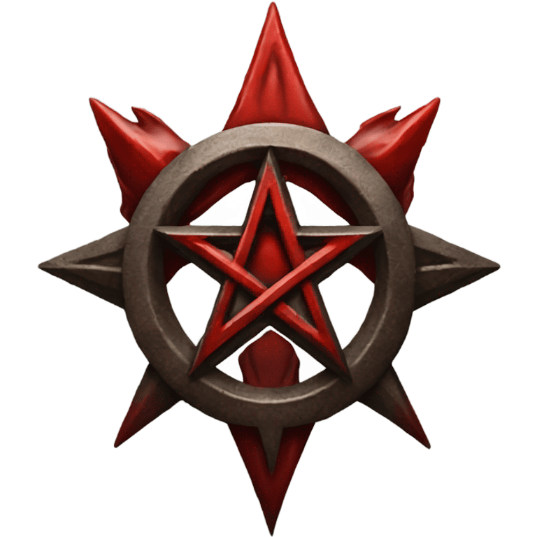 a red pentagram like Helsing emoji