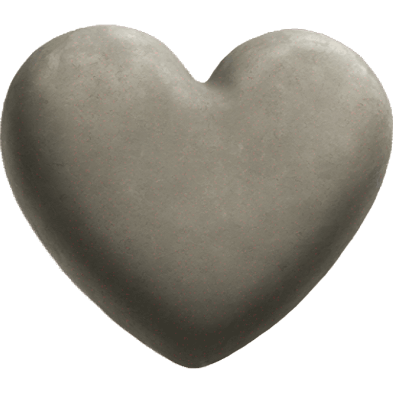 Stone heart emoji