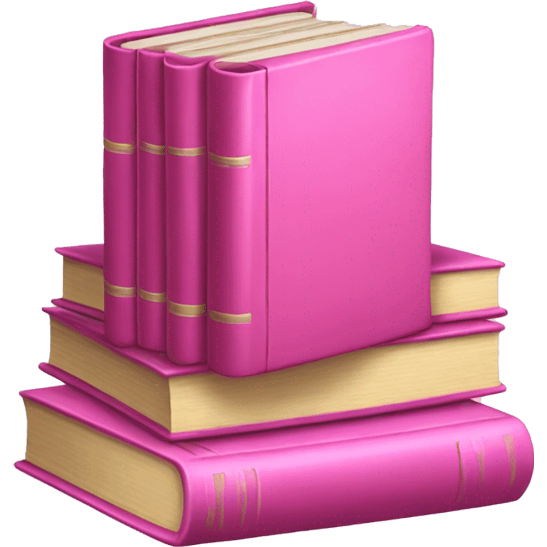 Pink books emoji