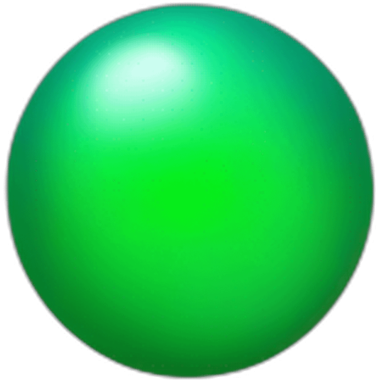 gradient green ball emoji