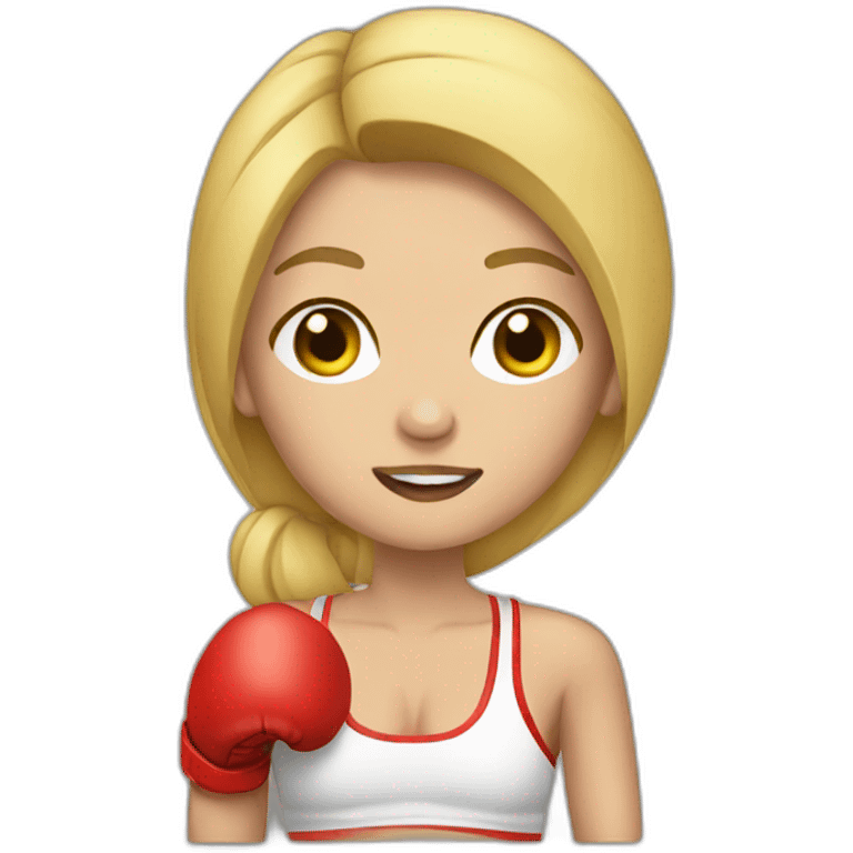 blonde-boxer emoji