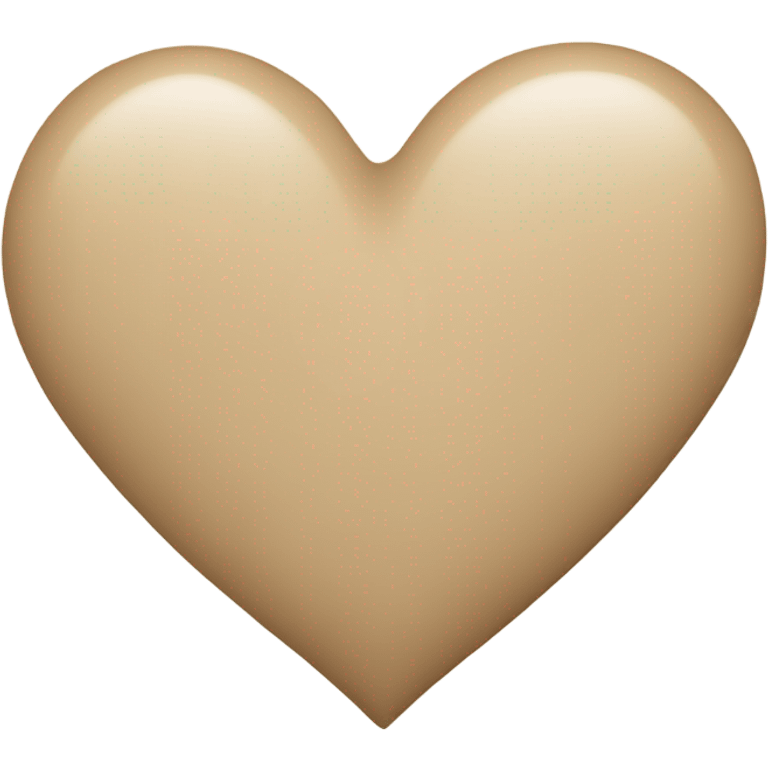 beige heart  emoji