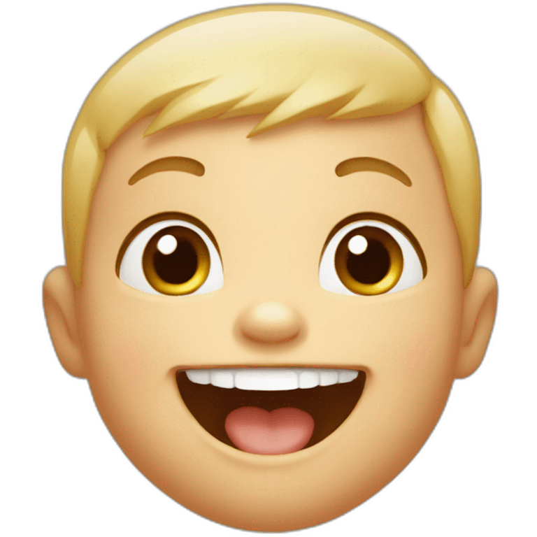 a laughing baby emoji