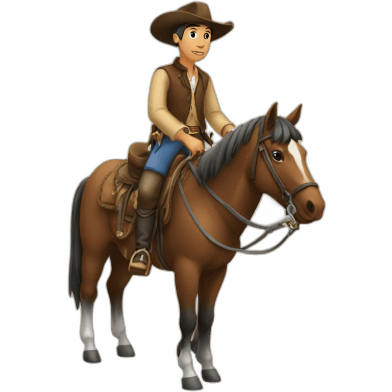 gaucho in a horse emoji