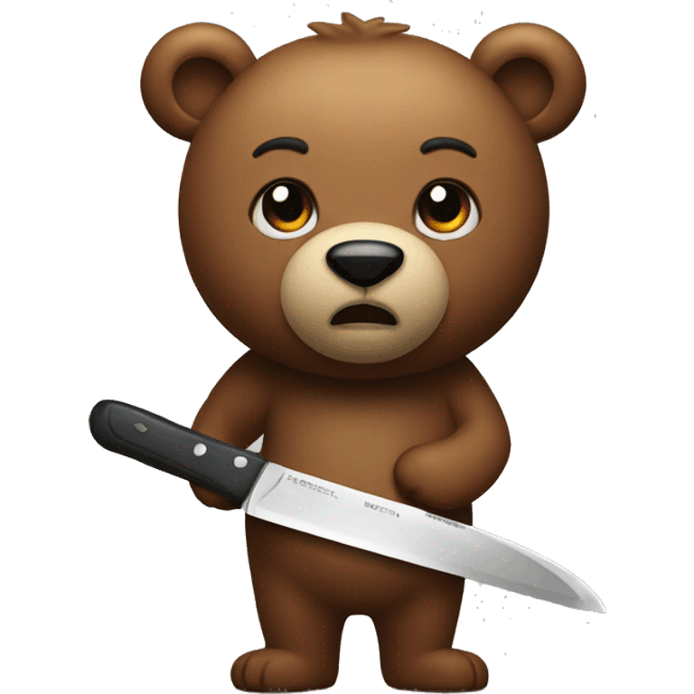 bear with knife  emoji