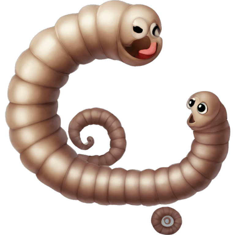 Diseased worm ￼ emoji